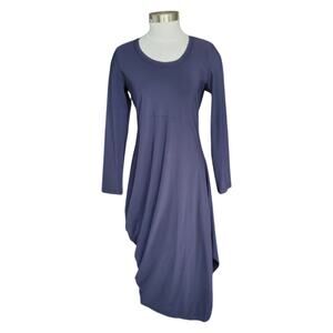 Porto San Francisco Womens Asymmetrical Shift Dress Navy Size 1 Small